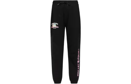 EVISU Casual Pants Women's Black Moderate Sweatpants