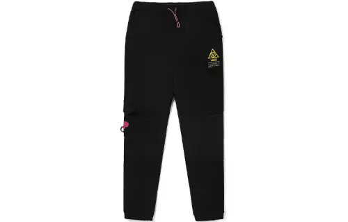 Vans Knitted Sweatpants Women's Black Moderate Straight Fit Pants