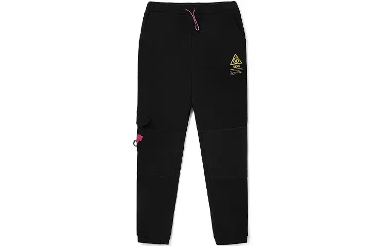 Vans Knitted Sweatpants Women's Black Moderate Straight Fit Pants