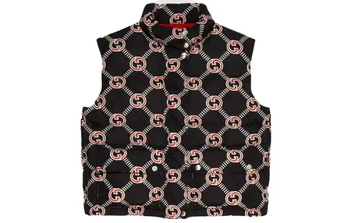 GUCCI Interlocking G Down Vest Black