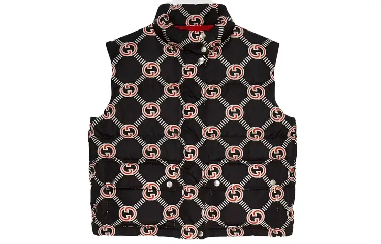GUCCI Interlocking G Down Vest Black