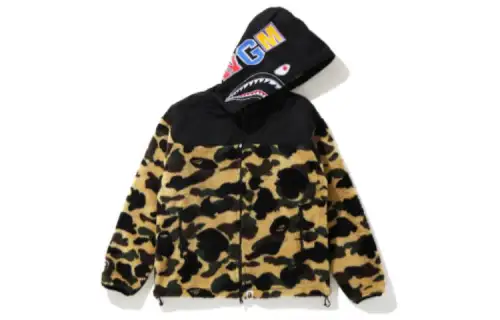 A BATHING APE Bape Velvet Jackets Women's Hooded Moderate