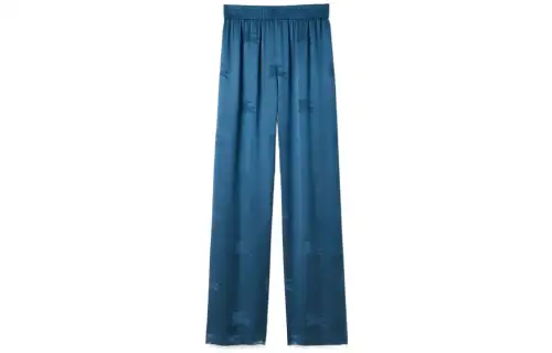 Burberry logo-jacquard wide-leg trousers