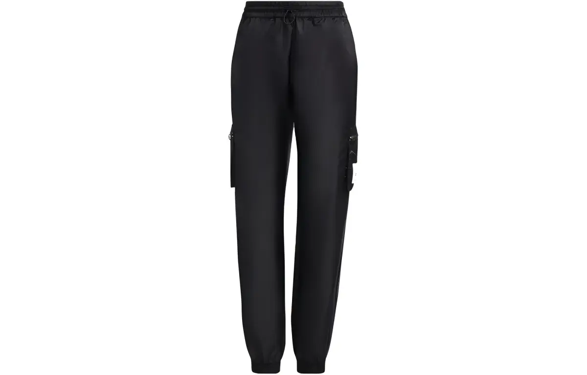 Adidas Originals Knitted Sweatpants Women's Black Moderate Cuffed Pants