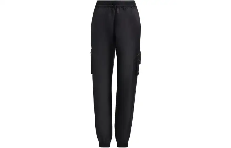 Adidas Originals Knitted Sweatpants Women's Black Moderate Cuffed Pants