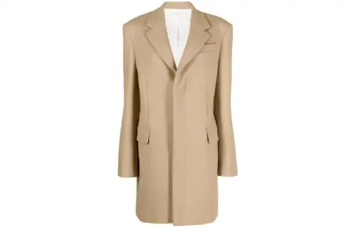 THE ROW Single-breasted Wool Coat