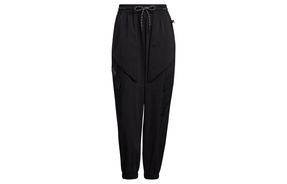 Adidas Originals Cargo Pants Women's Black Moderate Cuffed Pants