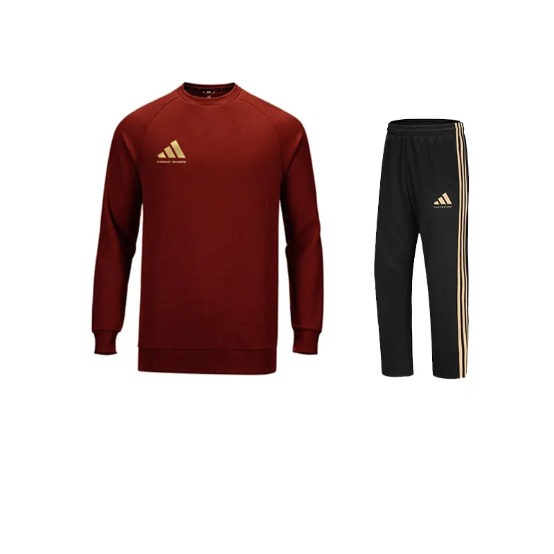 Adidas Casual Sportswear Unisex Set Red Gold+Black Gold