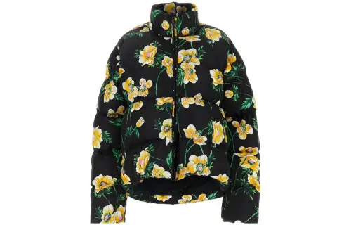 Balenciaga Short Down Jacket Black/Yellow