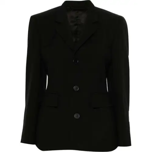 Balenciaga SS24 Business Suit Coat Slim Fit Women's Black