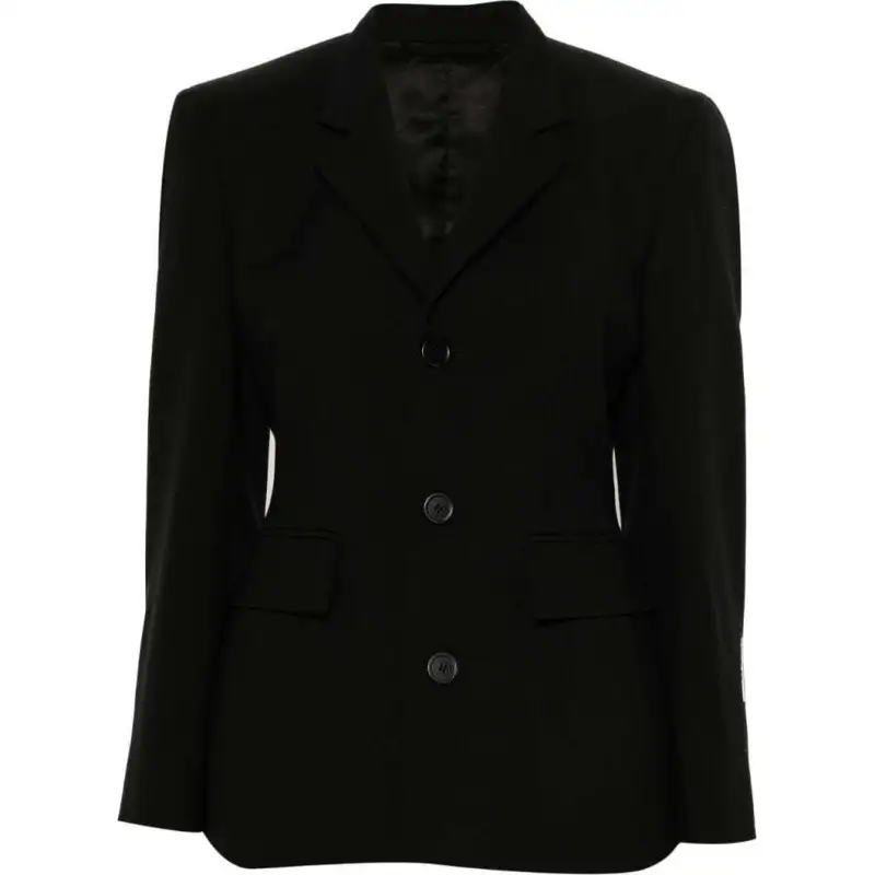 Balenciaga SS24 Business Suit Coat Slim Fit Women's Black