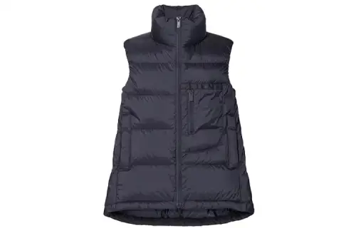 UNIQLO X JIL SANDER Down Vests Women's Indigo Stand Collar Moderate