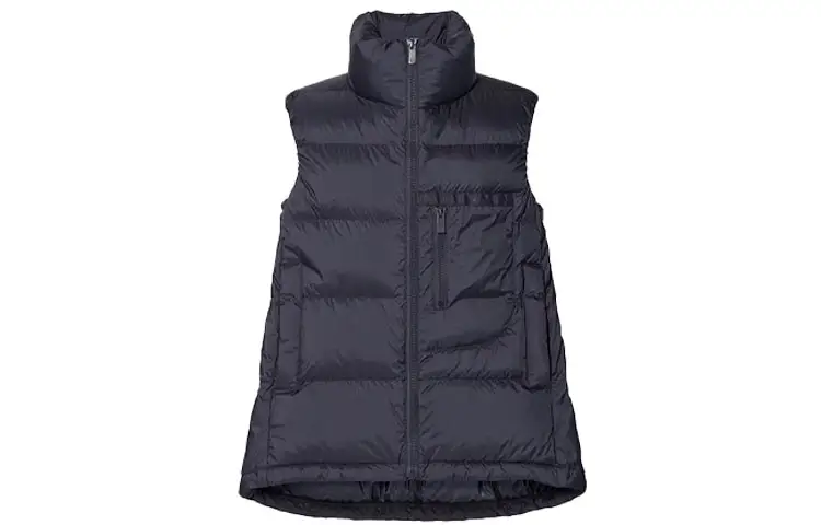 UNIQLO X JIL SANDER Down Vests Women's Indigo Stand Collar Moderate