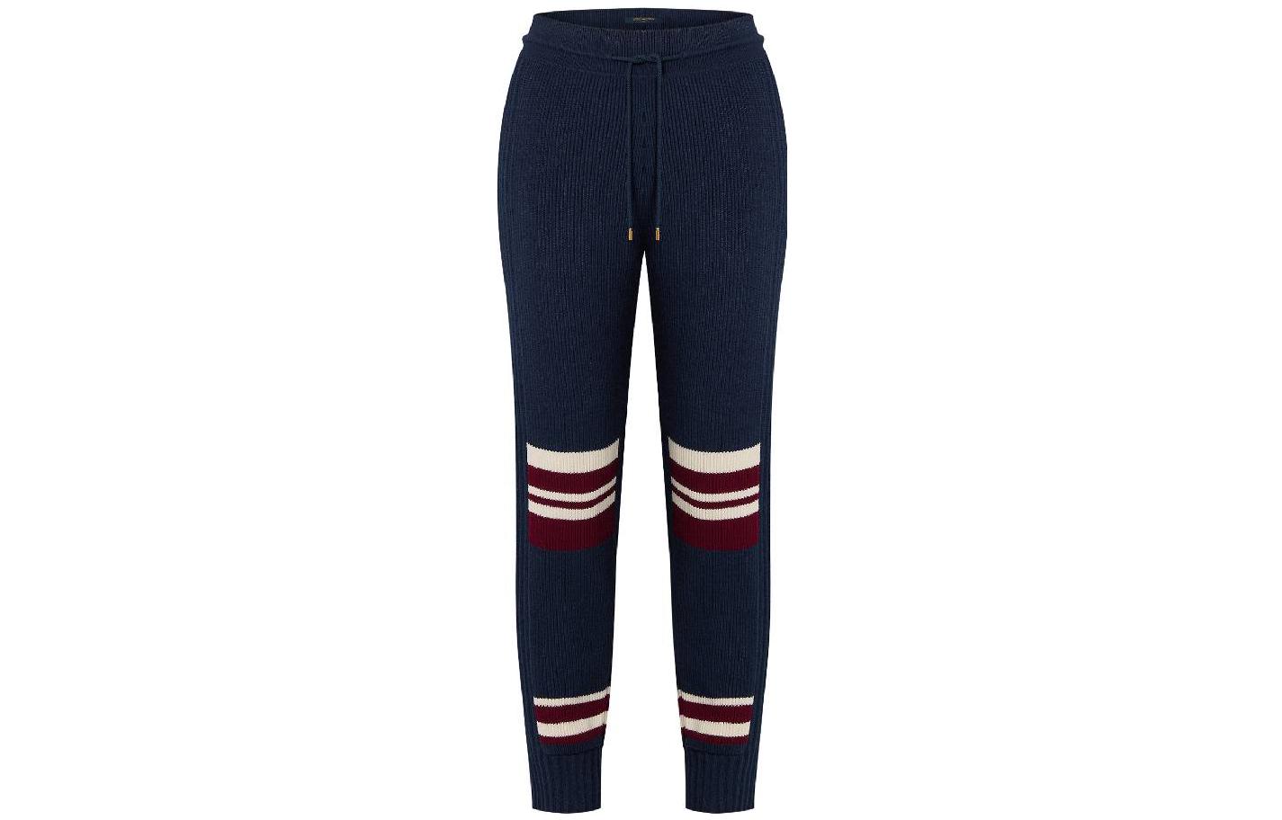 LOUIS VUITTON FW22 Knitted Sweatpants Women's Blue
