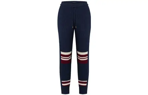LOUIS VUITTON FW22 Knitted Sweatpants Women's Blue