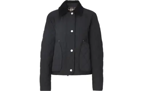 Burberry SS22 Cropped Coat Women's Black