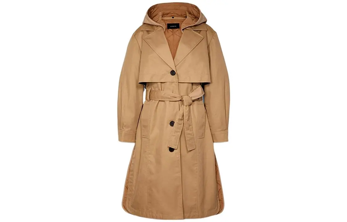 COACH Trench Coat Women's Light Brown