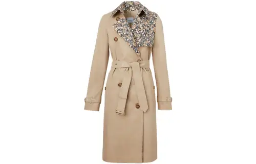 Burberry Trench Coats Women's Khaki Lapel Moderate Other