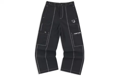 PEAK Casual Pants Women's Black Moderate Straight Fit Pants