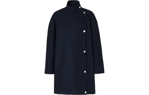 Burberry Velvet Jackets Women's Navy Turtleneck Moderate