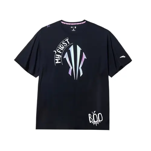 Anta Basketball Collection T Shirt Unisex Basic Black