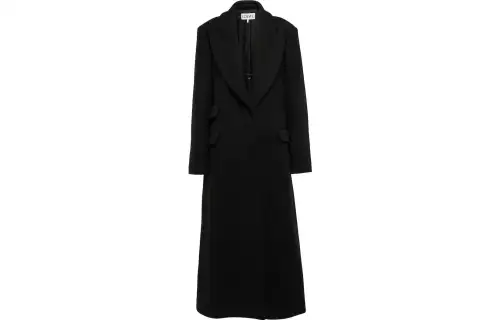 LOEWE Velvet Jackets Women's Black Suit Collar Moderate