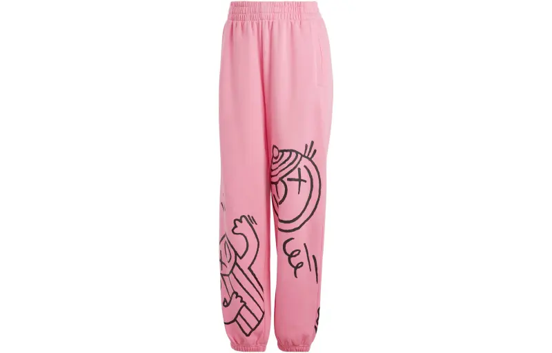 Adidas Originals MR.A JOGGERS Knitted Sweatpants Women's Blessing Pink Moderate Cuffed Pants
