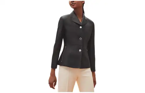 HERMES Leather Jackets Women's Lapel Moderate Other