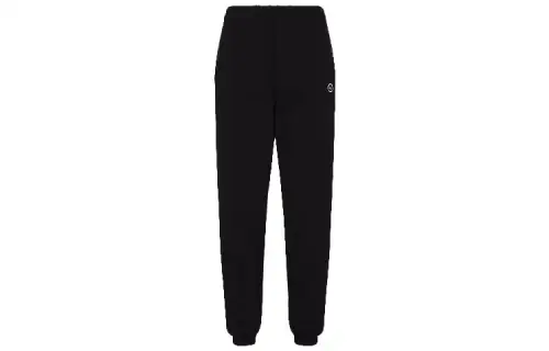 Vetements Knitted Sweatpants Women's Black Moderate Straight Fit Pants