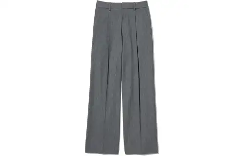 UNIQLO Casual Pants Women's Lead Gray Moderate Wide Leg Pants