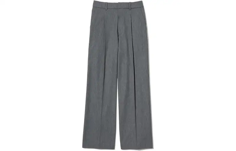UNIQLO Casual Pants Women's Lead Gray Moderate Wide Leg Pants