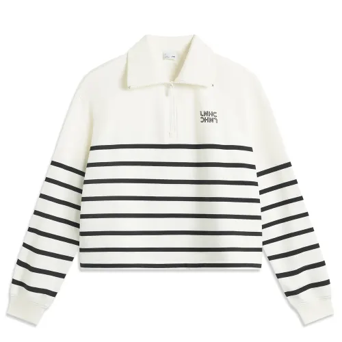 Li Ning Sports Life Collection Sweatshirt Women's Ivory/Black