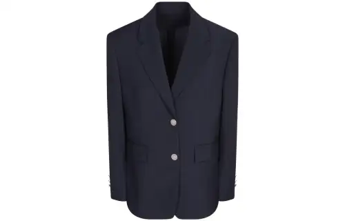 PRADA FW23 Business Suit Coat Women's Marine Blue