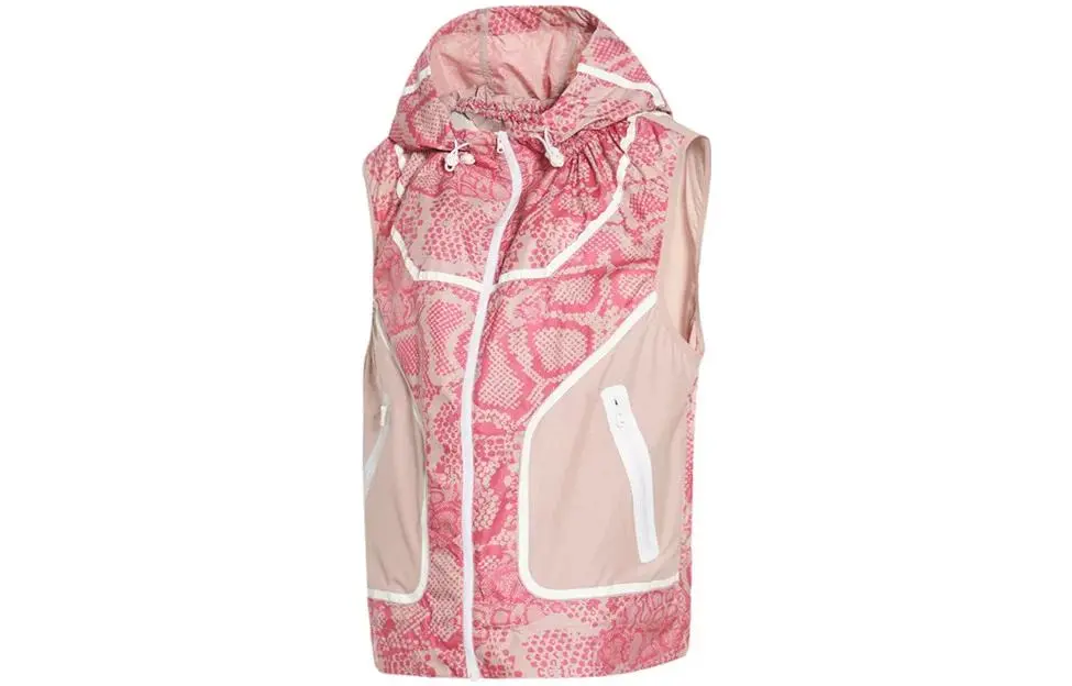 Adidas Vests Women's Pink Hooded (Non-detachable) Moderate Straight Fit
