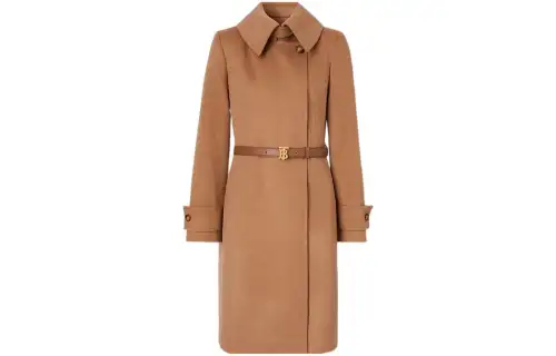 Burberry Velvet Jackets Women's Brown Lapel Moderate