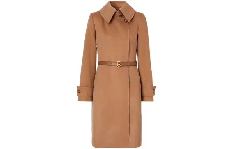 Burberry Velvet Jackets Women's Brown Lapel Moderate