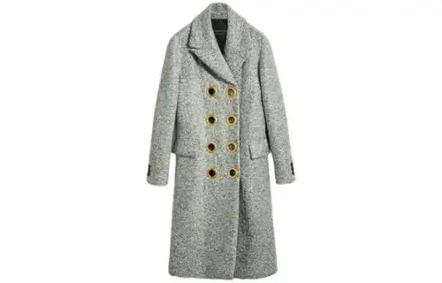 Burberry Coats Women's Green Lapel Moderate Straight Fit