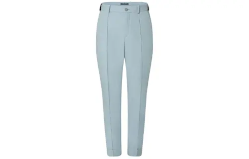 LOUIS VUITTON New Quarterly Products Of LV Knitted Sweatpants Women's Blue Moderate Straight Fit Pants