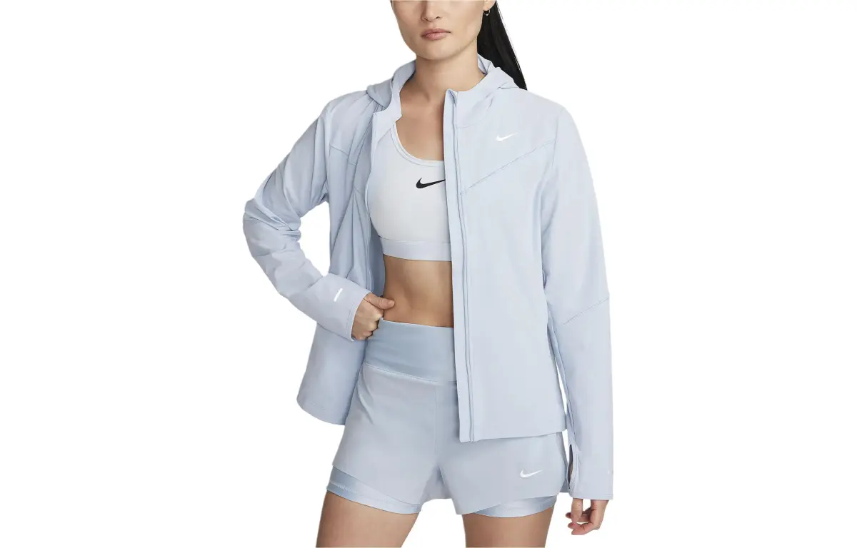 Nike Reflective With High Visibility Sun Protection Clothing Women's Light Blue