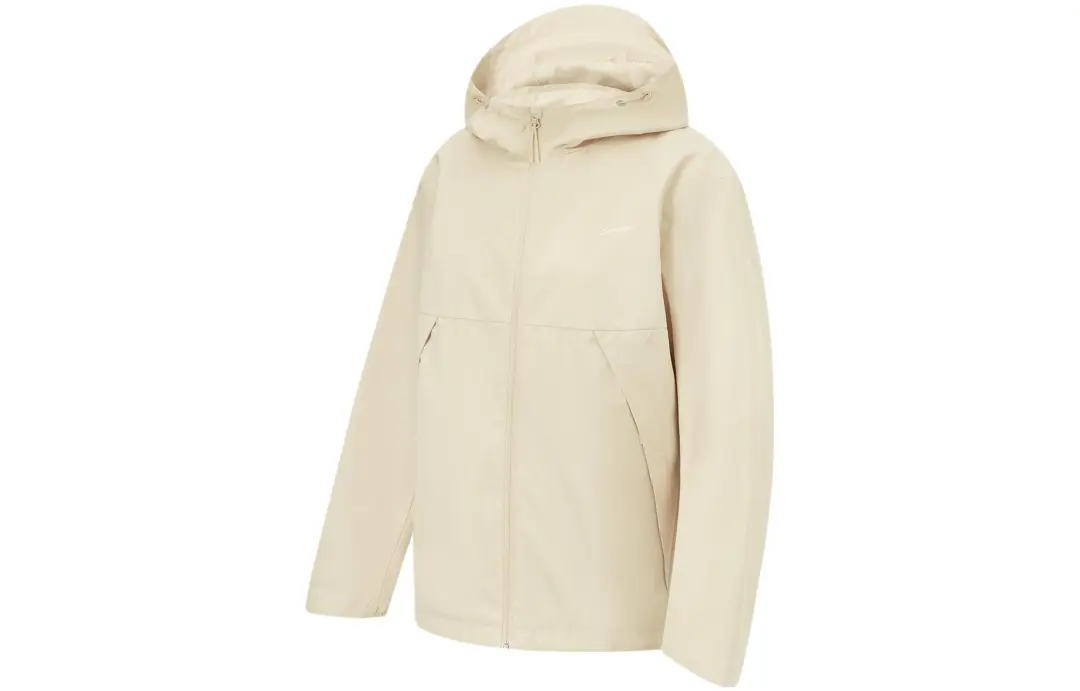 Li Ning Fitness Series Trench Coat Women's Sand Gravel Gray