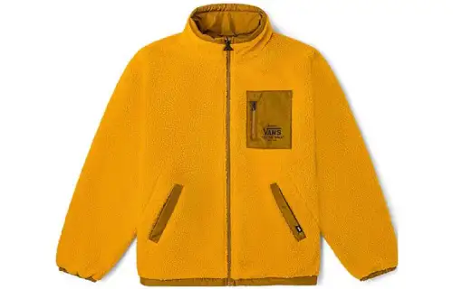Vans Velvet Jackets Women's Yellow Stand Collar Moderate