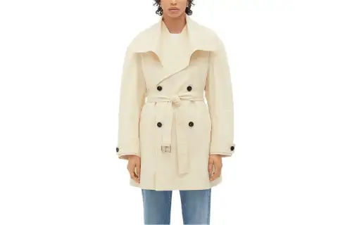 Bottega Veneta SS24 Trench Coat Women's Parchment