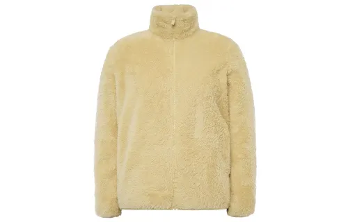 UNIQLO Velvet feel Coat Women's Apricot Yellow