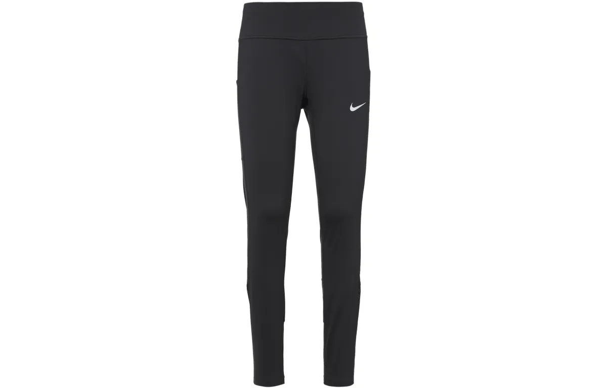 Nike Knitted Sweatpants Women's Black Moderate Slim Fit Pants