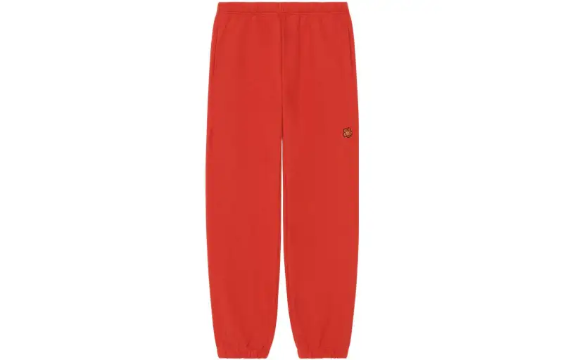 KENZO Knitted Sweatpants Women's Red Moderate