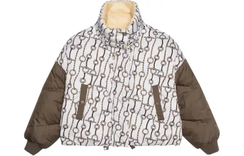 HERMES Puffer Jacket Women's Multicolor