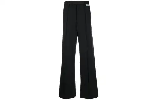 Vetements Casual Pants Women's Black Moderate Straight Fit Pants