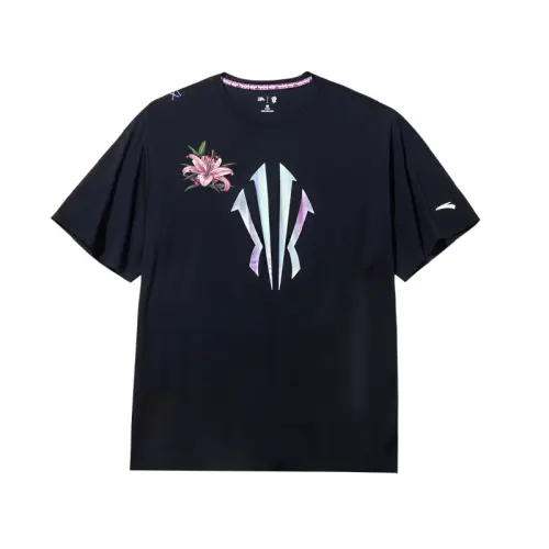 Anta Basketball Collection T Shirt Unisex Basic Black 6