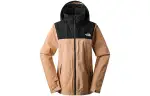THE NORTH FACE SANGRO Outdoor Hiking Waterproof And Windproof Windbreaker Jacket Women's Khaki