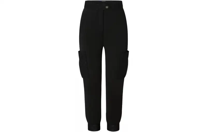 Lv Monogram Detail Cargo Pants